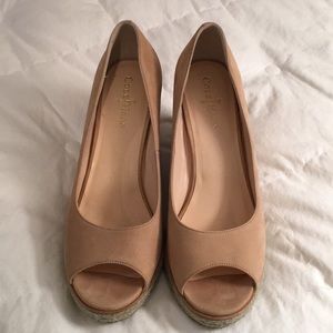 Cole Haan Jocelyn Jocelyn Suede Peep Toe Heels